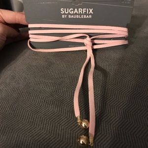 NEW! Sugarfix by Baublebar Pink Wrap Choker